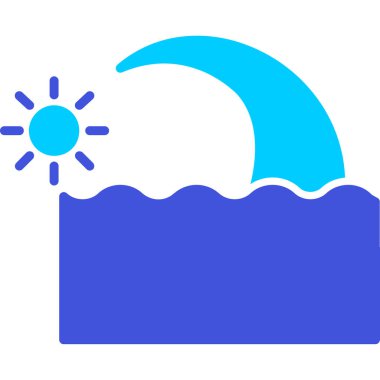 Güneş. Web simgesi basit illüstrasyon