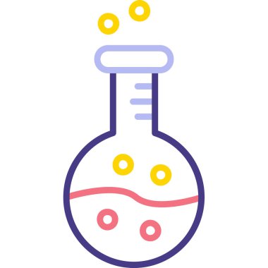 Test tübü simgesinin vektör illüstrasyonu
