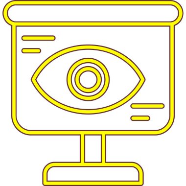 Güvenlik kamerası ikonu. beyaz arkaplanda izole edilmiş web tasarımı için cctv kamera vektör simgesi