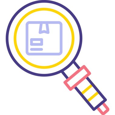 Büyüteç. Web simgesi basit tasarım