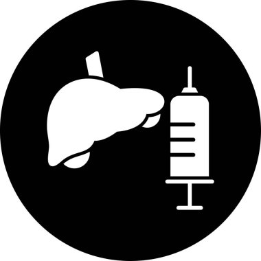 karaciğer simge vektör çizim