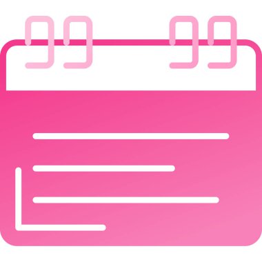 Takvim simgesi vektör illüstrasyonu