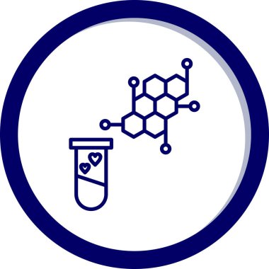 Kimya simgesi vektör illüstrasyonu