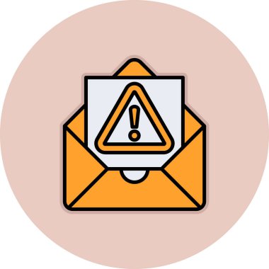 Bir harf simgesinin vektör illüstrasyonu