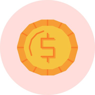 Para için. Web simgesi basit illüstrasyon