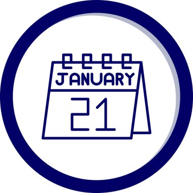 Takvim simgesinin vektör illüstrasyonu