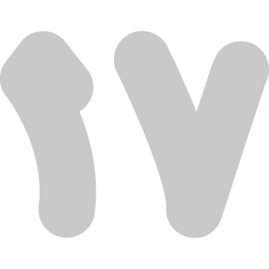 alfabe harfi v simgesi katı biçimde