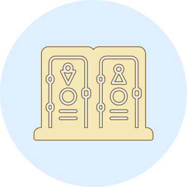 Modern bir simgenin vektör illüstrasyonu