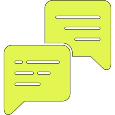 Konuşma baloncukları vektör simgesi sembolü