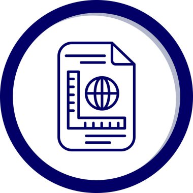 Belge simgesinin vektör illüstrasyonu