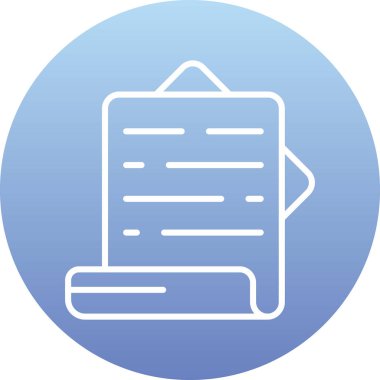 belge simgesi vektör illüstrasyonu