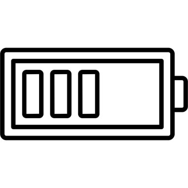 Bir pil simgesinin vektör çizimi