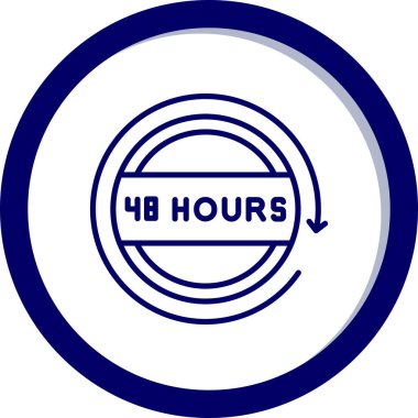 4 saat simge vektör illüstrasyonu