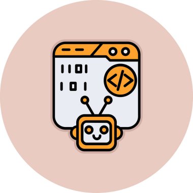 Web simgesi, internet güvenliğinin vektör illüstrasyonu