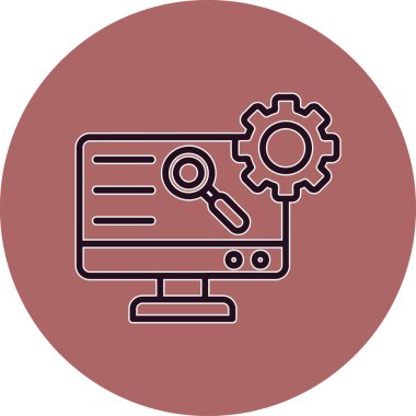 seo modern simgesinin vektör illüstrasyonu