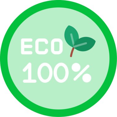 Metinli yeşil eko etiketi