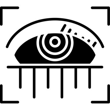 Göz simgesi, vektör illüstrasyonu