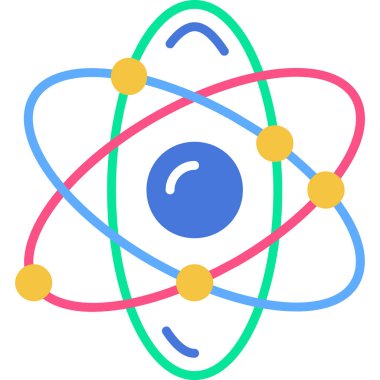 atom icon modern vector illustration