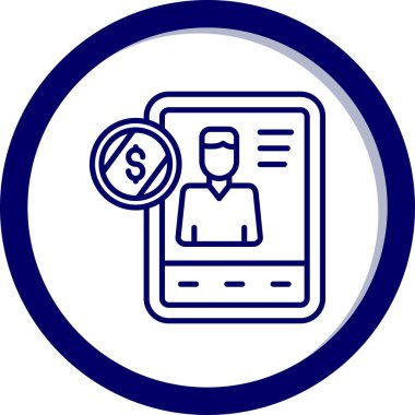 İş adamı. Basit illüstrasyon