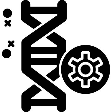 dna. Web simgesi basit illüstrasyon