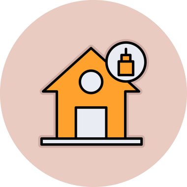 ev simgesi vektör illüstrasyonu