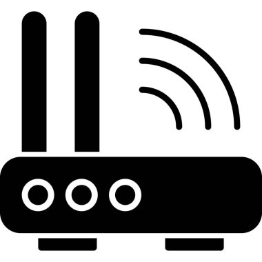 Wifi yönlendirici vektör simgesi
