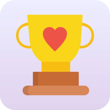 Kupa web simgesi, vektör çizim