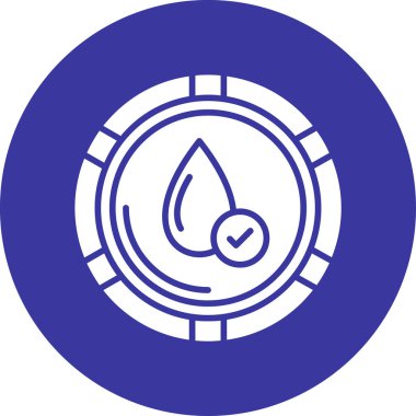 Bir damla suyun vektör illüstrasyonu