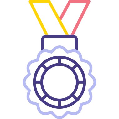 Madalya web simgesi, vektör tasarımı