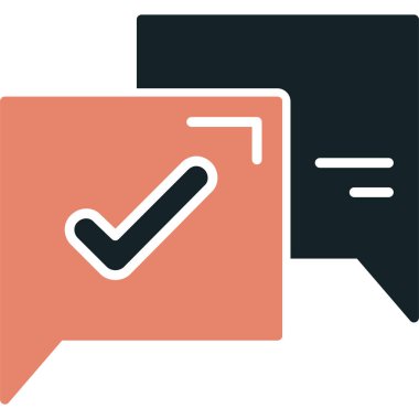 Sohbet mesajı vektör illüstrasyonu