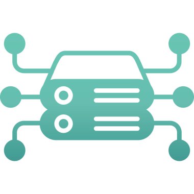 - Araba. Web simgesi basit illüstrasyon