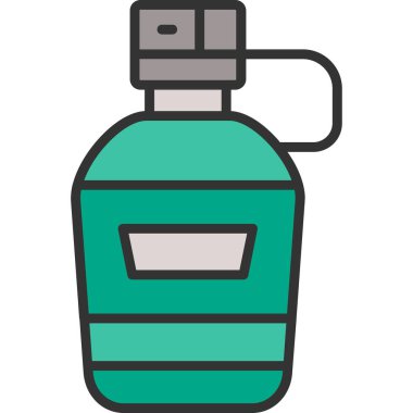 su şişesi simgesi, vektör illüstrasyonu