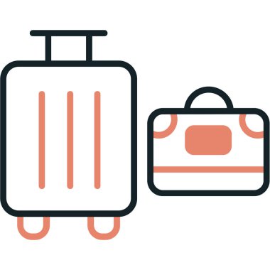 Bagaj simge vektör çizim