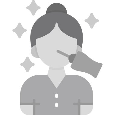 Stetoskop vektör çizimi olan kadın doktor