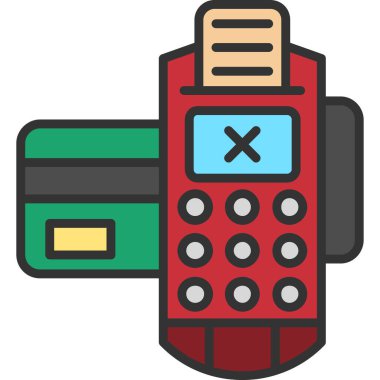 ödeme terminali vektör illüstrasyonu