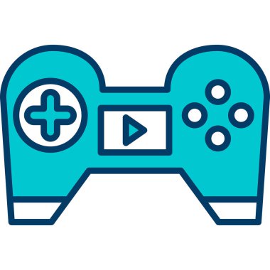 Video oyunu simgesi vektör illüstrasyonu