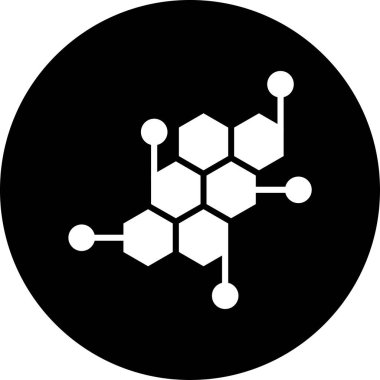 Bir kimyasal simgenin vektör illüstrasyonu