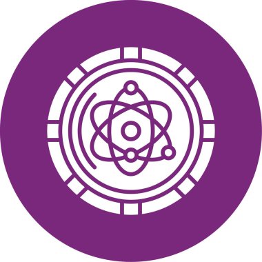 Nükleer ikon vektör çizimi