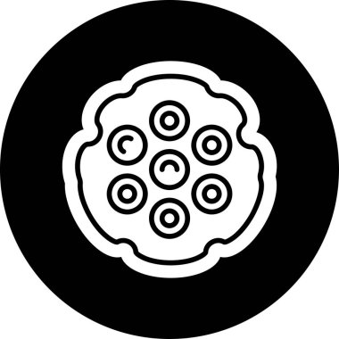 Gıda simgesinin vektör illüstrasyonu