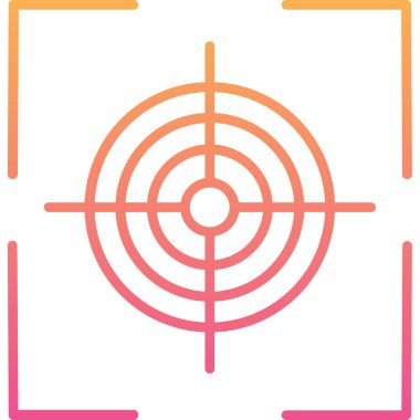 Hedef. Web simgesi basit illüstrasyon