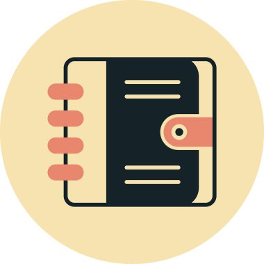 Kitap. Web simgesi basit illüstrasyon