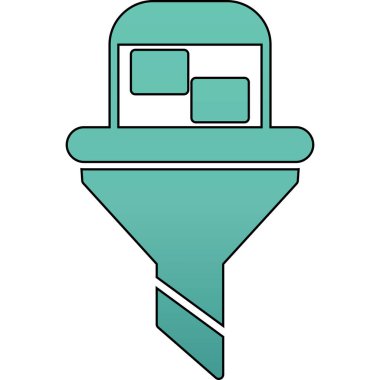 Çizgi film simgesinin vektör çizimi