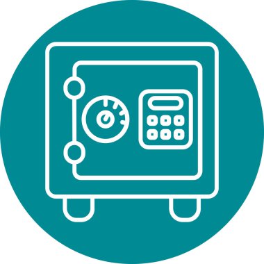 Güvenli bir simgenin vektör illüstrasyonu