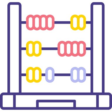 Bir karikatür ve bilgisayar simgesinin vektör çizimi