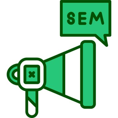 seo modern simgesinin vektör illüstrasyonu