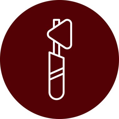 Benzersiz balta vektör simgesi