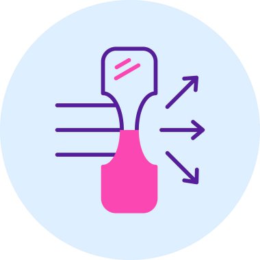 Tek bir simgenin vektör illüstrasyonu