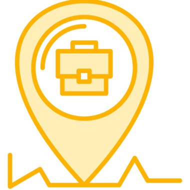 harita konum simgesi, modern tasarım illüstrasyonu