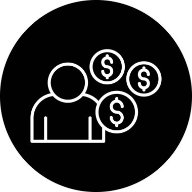 para vektör illüstrasyon simgesi