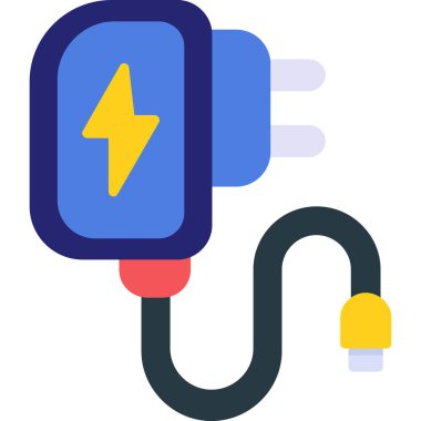 elektrik dolgu web simgesi basit tasarım, vektör illüstrasyonu